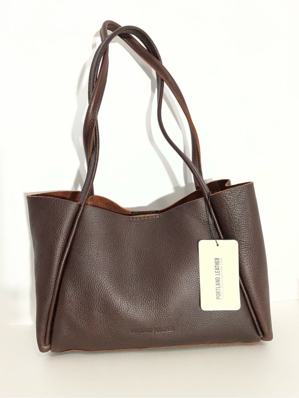 Portland Leather Medium Verona in Coldbrew-NEW with Tags
